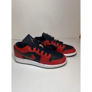 Nike Air Jordan 1 Low SE "Armory Navy/Metallic Gold/Sport Red " 4.5Y